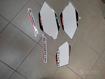 Kit adesivi portanumero beta 50 enduro/ motard