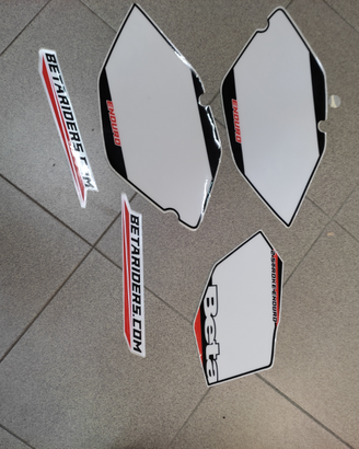 Kit adesivi portanumero beta 50 enduro/ motard