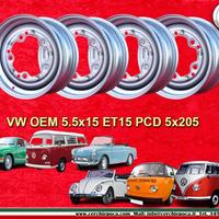 4 pz cerchi Volkswagen Maggiolino 5.5x15 ET15 5x20