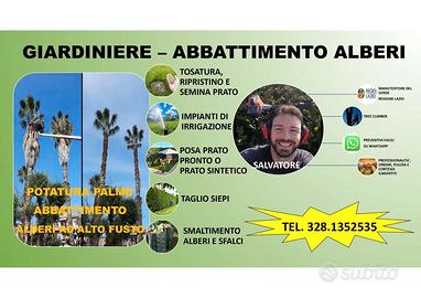 Giardiniere - abbattimento alberi