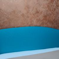 letto matrimoniale contenitore imbottito turchese