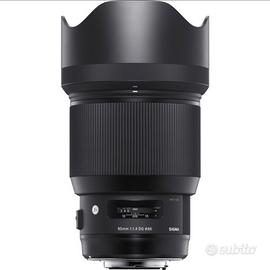 Sigma Art 85 f1,4 attacco EF