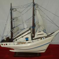 Veliero grande nave antica modellino anni '60