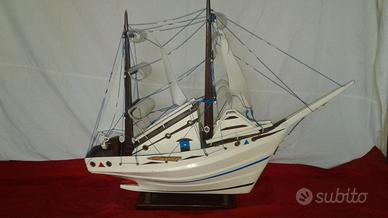 Veliero grande nave antica modellino anni '60