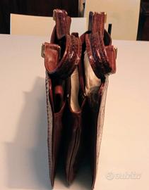 Borsa a mano in pitone Vintage