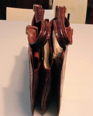 Borsa a mano in pitone Vintage