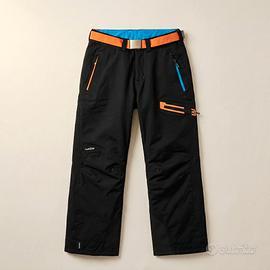Pantaloni da Sci Tecnici Wed'ze – Neri/arancione