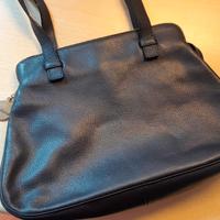 Borsa in pelle blu