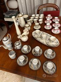 Servizi caffè e te porcellana - 4 set completi