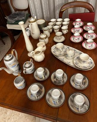 Servizi caffè e te porcellana - 4 set completi