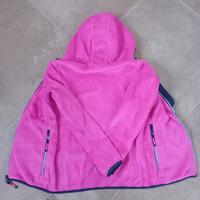 felpa in pile con cappuccio