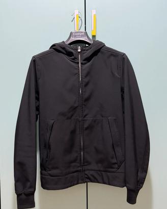 Giubbino Softshell Conbipel Nero con Cappuccio