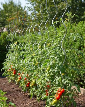 pali in ferro per pomodori