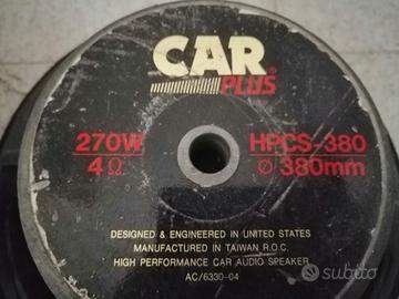 Coppia casse woofer auto