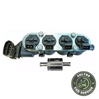 4 INIETTORI LANDI RENZO TAPPO NERO GPL CON FLAUTO