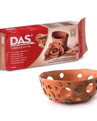 DAS colore Terracotta, Pasta per modellare, 500 gr
