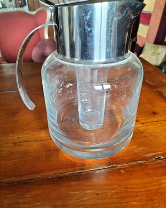 Caraffa per acqua con contenitore porta ghiaccio 