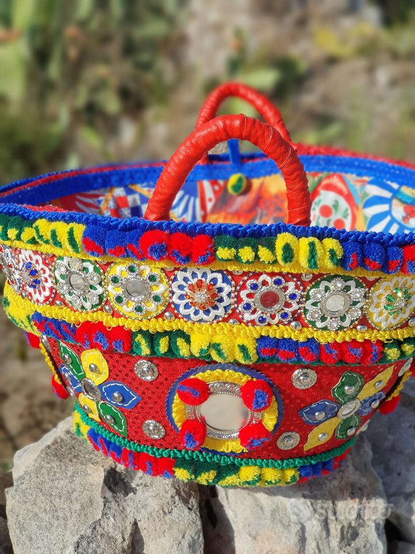 Coffa Siciliana Paglia Per Fare Borse COFFE SICILIANE FATTE A Mano