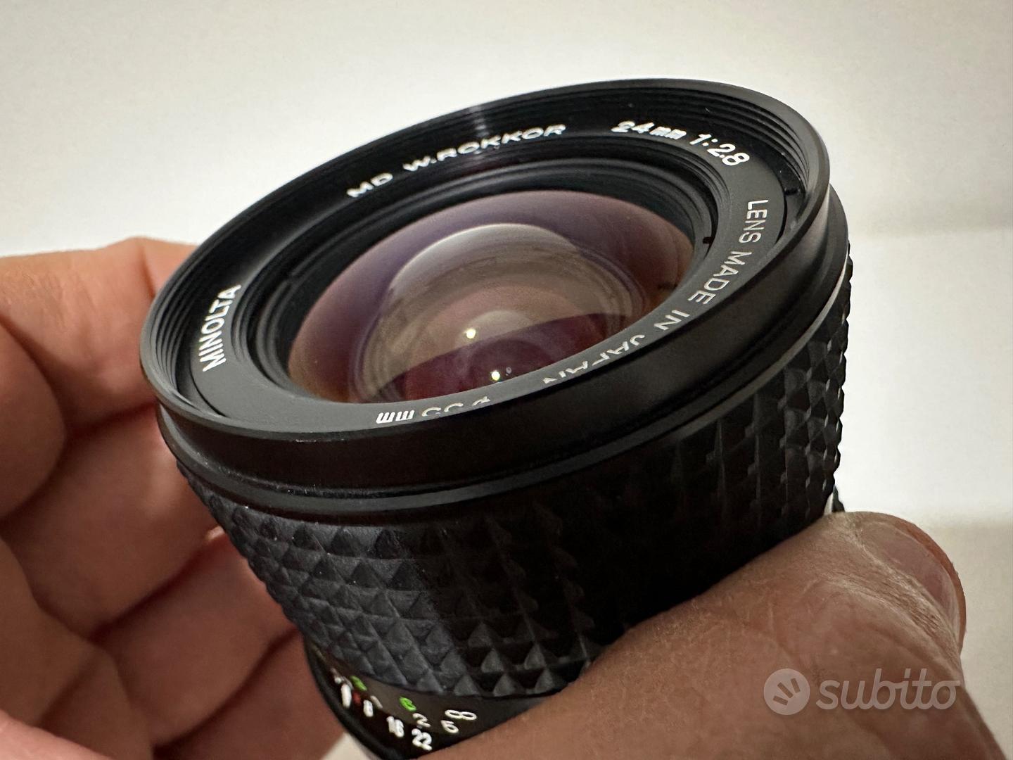 Objectif Grand Angle Minolta MD 28Mm 1:2.8 X-700 XE-1 XD-7