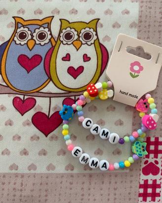 Coppia bracciali nome sorelle