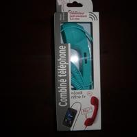 Mini cornetta azzurra nuova old style per iPhone/S