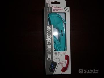 Mini cornetta azzurra nuova old style per iPhone/S