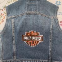 gilè jeans Levi's con ricamo Harley Davidson 