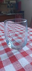 Set 12 bicchieri acqua vintage vetro cristallo lav
