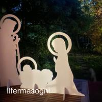 Presepe in legno per interni / esterno