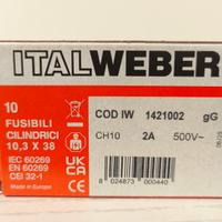 Fusibili cilindrici ITALWEBER – Nuovi