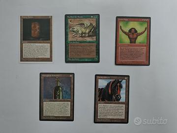 MAGIC THE GATHERING set 5 carte anno 1994 - 1995