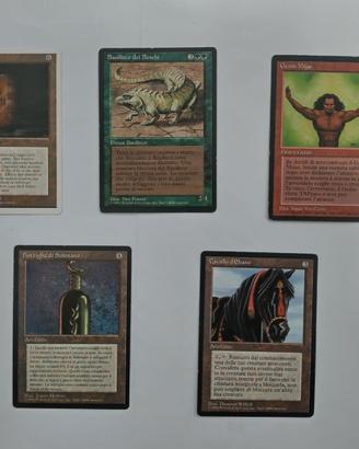 MAGIC THE GATHERING set 5 carte anno 1994 - 1995