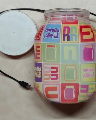 Lampada vaso Nutella vetro edizione limitata