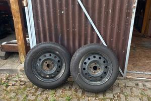 2 cerchione + gomma 165/70R14