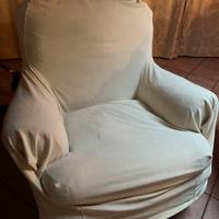 Poltrone in pelle con fodera