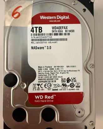 Hard Disk Western Digital RED 4TB WD NAS