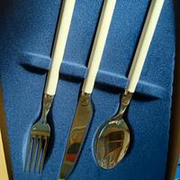 11 set posate in porcellana