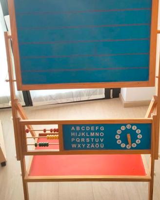 lavagna double face + rotolone carta
