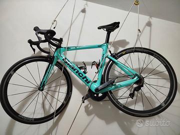 Bici corsa bianchi carbonio