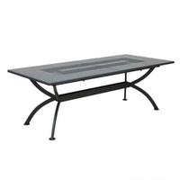 Tavolo acciaio nero micaceo