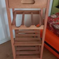 mobiletto cucina in legno 