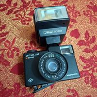 Fotocamera Agfa Optima 335 + flash Metz Mecablitz