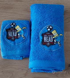 Set asciugamani Simpson viso + ospite
