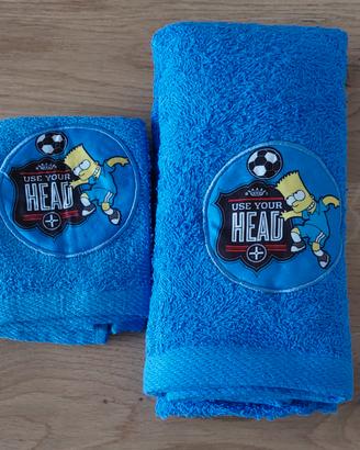 Set asciugamani Simpson viso + ospite