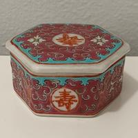 Scatolina porcellana cinese “Shou” Longevità