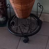 VASO VINTAGE RATTAN PER DECORAZIONI