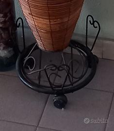 VASO VINTAGE RATTAN PER DECORAZIONI