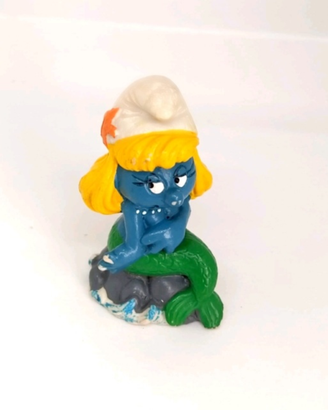 Puffetta sirenetta puffo 1981 personaggio vintage
