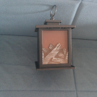 Lanterna caminetto finto a pile