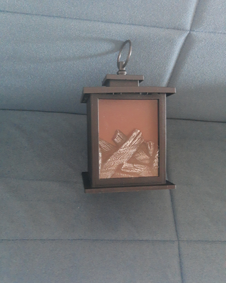 Lanterna caminetto finto a pile